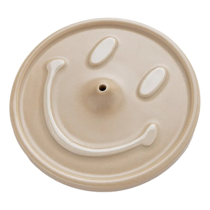 CHINA TOWN MARKET SMILEY CERAMIC INCENSE HOLDER-SAGE
