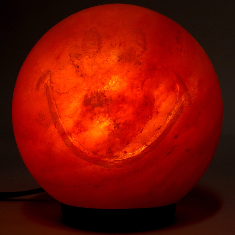 MARKET SMILEY SALT LAMP-ORANGE