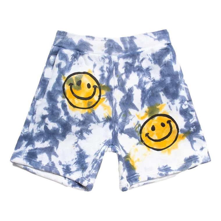 CHINA TOWN MARKET SMILEY SUN DYE SWEATSHORTS-BLUE