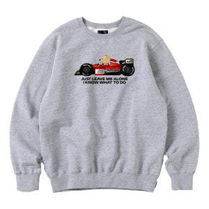 PARADISE YOUTH CLUB STONED BEAR F1 SWEATSHIRT-GREY