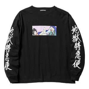 FLAGSTUFF "地獄特急便" STYLE1 L/S TEE-BLACK