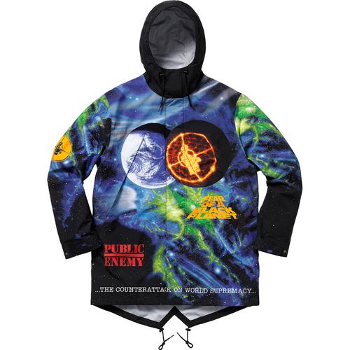 SUPREME UPE TAPE SEAM PARKA-BLACK