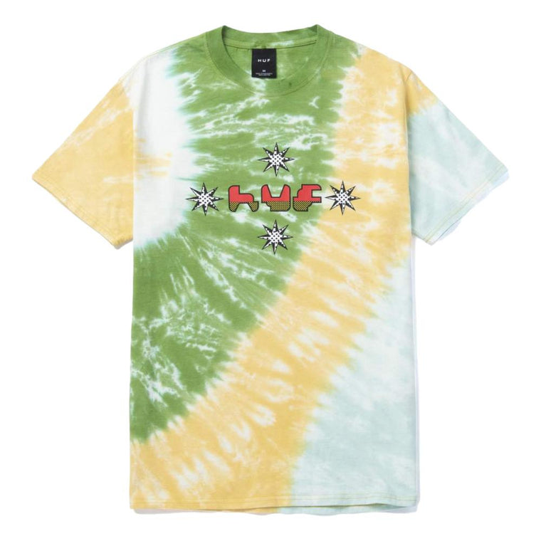 HUF SURESHOT TIEDYE S/S TEE-GOLD