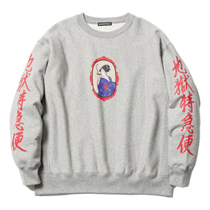 FLAGSTUFF "地獄特急便" SWEAT-GRAY