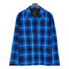 4SDESIGN SHIRT BLAZER-BLUE