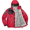 SUPREME TNF PRINTED TAPED SEAM SHELL JACKET-RED