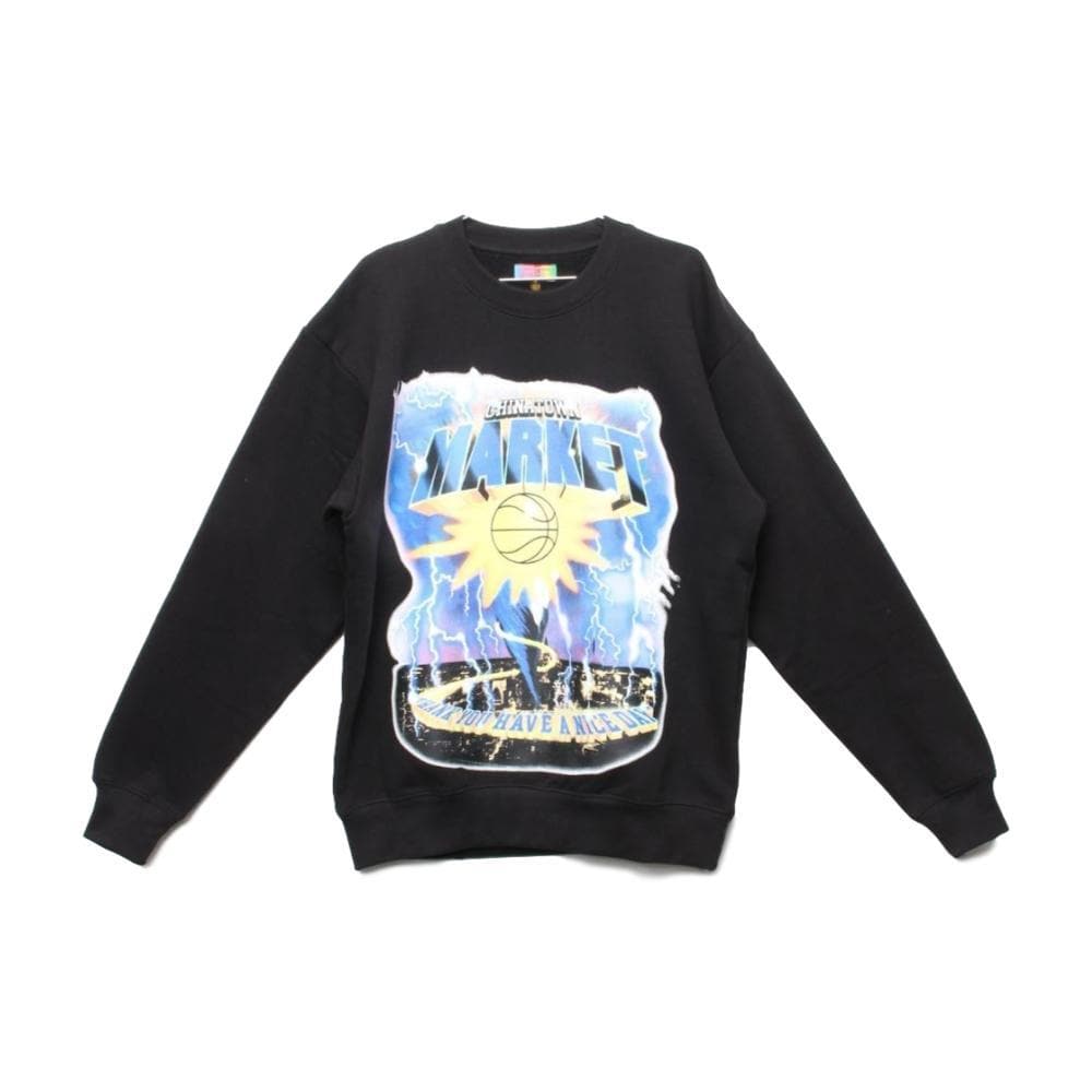 CHINA TOWN MARKET TORNADO CREWNECK-BLACK