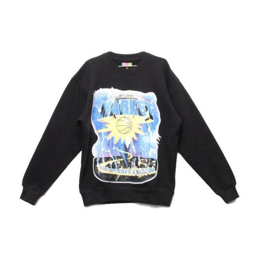 CHINA TOWN MARKET TORNADO CREWNECK-BLACK