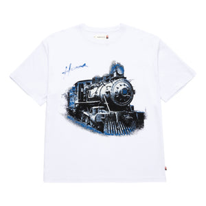 HONOR THE GIFT TRAIN GRAPHIC SS TEE-WHITE