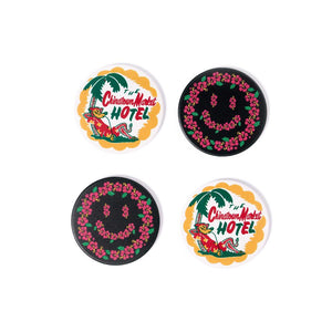 CHINA TOWN MARKET COASTERS SET-MULTI