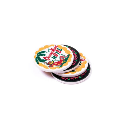 CHINA TOWN MARKET COASTERS SET-MULTI
