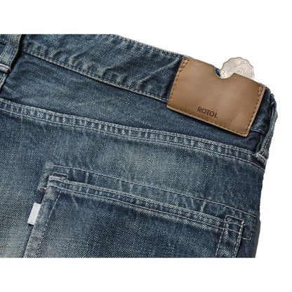 ROTOL TWIST 6POCKETS DENIM-DAMAGE-INDIGO