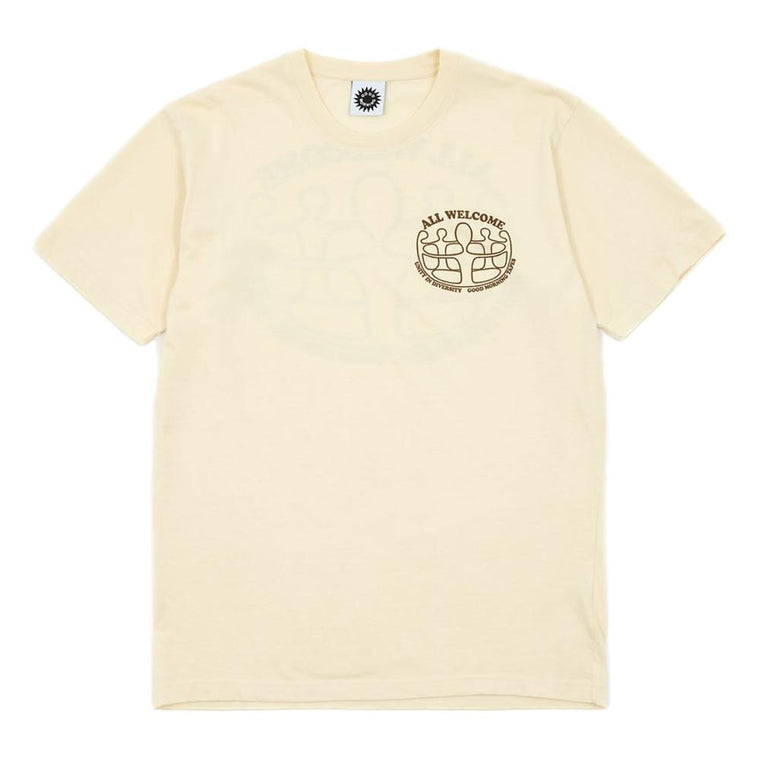 GOOD MORNING TAPES UNITY IN DIVERSITY SS TEE-NATURAL