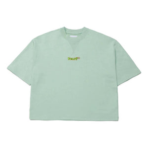 HUF WOMEN'S VARSITY S/S FRENCH TERRY TOP-MINT