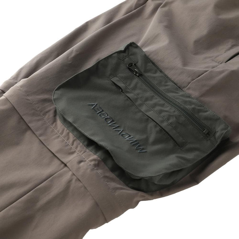 WIND AND SEA WDS UTILITY ZIP-OFF CARGO PT-CHARCOAL