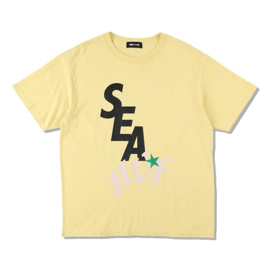 WIND AND SEA HUF × WDS SOLID AND TIE DYE TEE-YELLOW