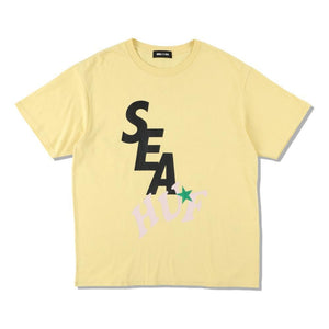 WIND AND SEA HUF × WDS SOLID AND TIE DYE TEE-YELLOW