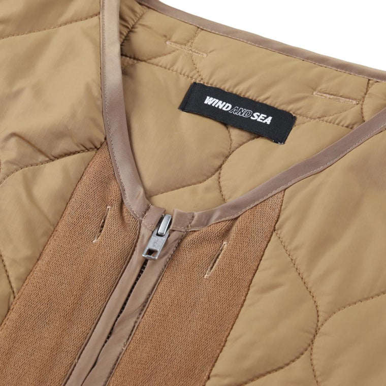 WIND AND SEA HUF × WDS QUILTED LINER JACKET-BROWN