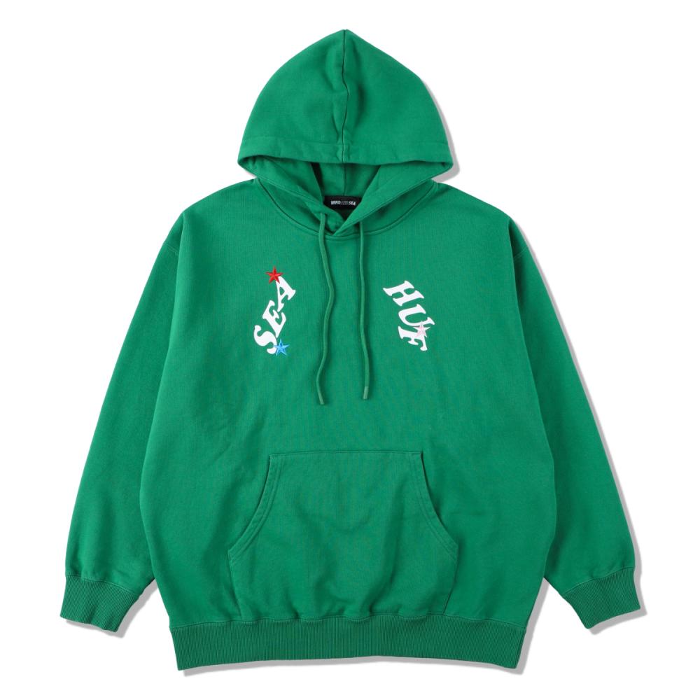 WIND AND SEA HUF × WDS HOODIE-GREEN