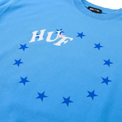 WIND AND SEA HUF × WDS  CREW SWEAT-BLUE