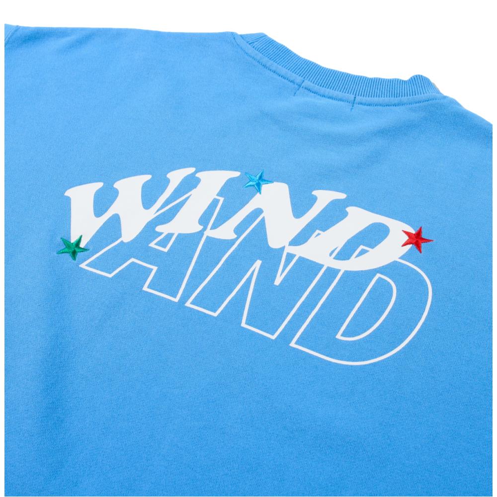 WIND AND SEA HUF × WDS  CREW SWEAT-BLUE