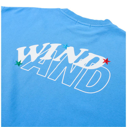 WIND AND SEA HUF × WDS  CREW SWEAT-BLUE