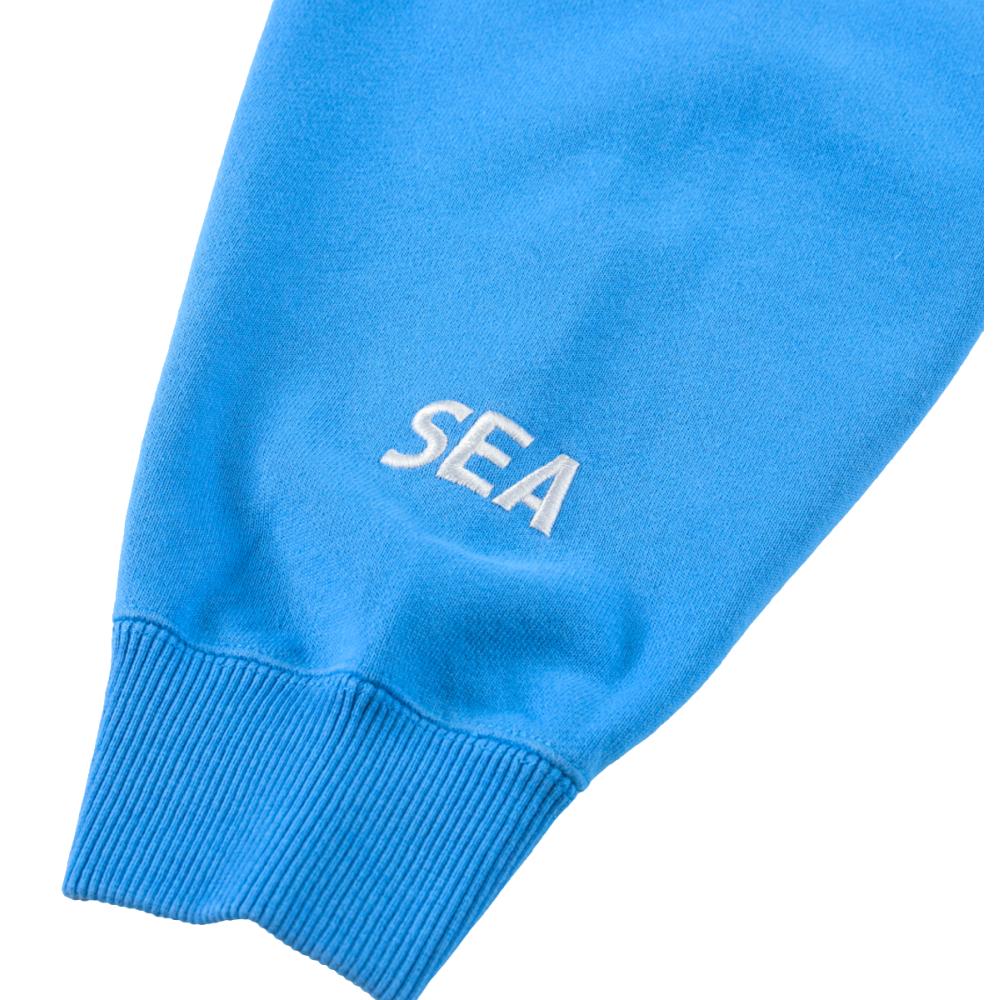 WIND AND SEA HUF × WDS  CREW SWEAT-BLUE