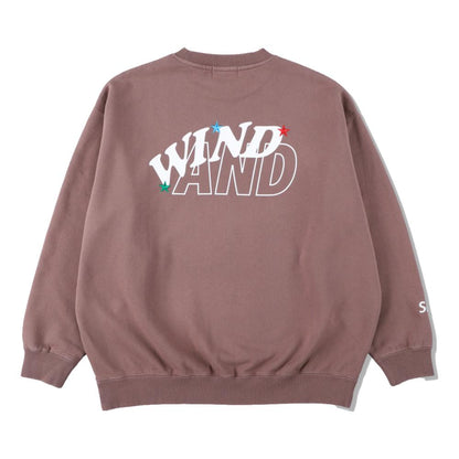 WIND AND SEA HUF × WDS  CREW SWEAT-BROWN