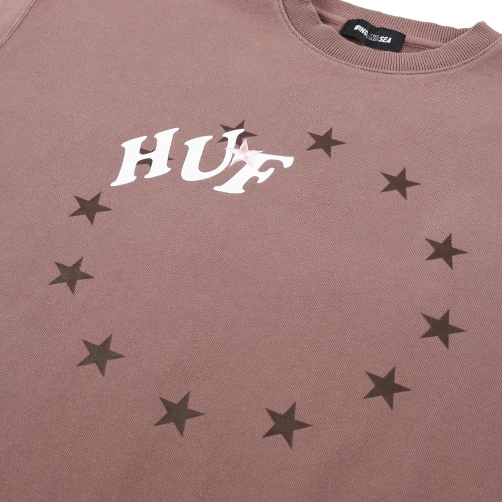 WIND AND SEA HUF × WDS  CREW SWEAT-BROWN