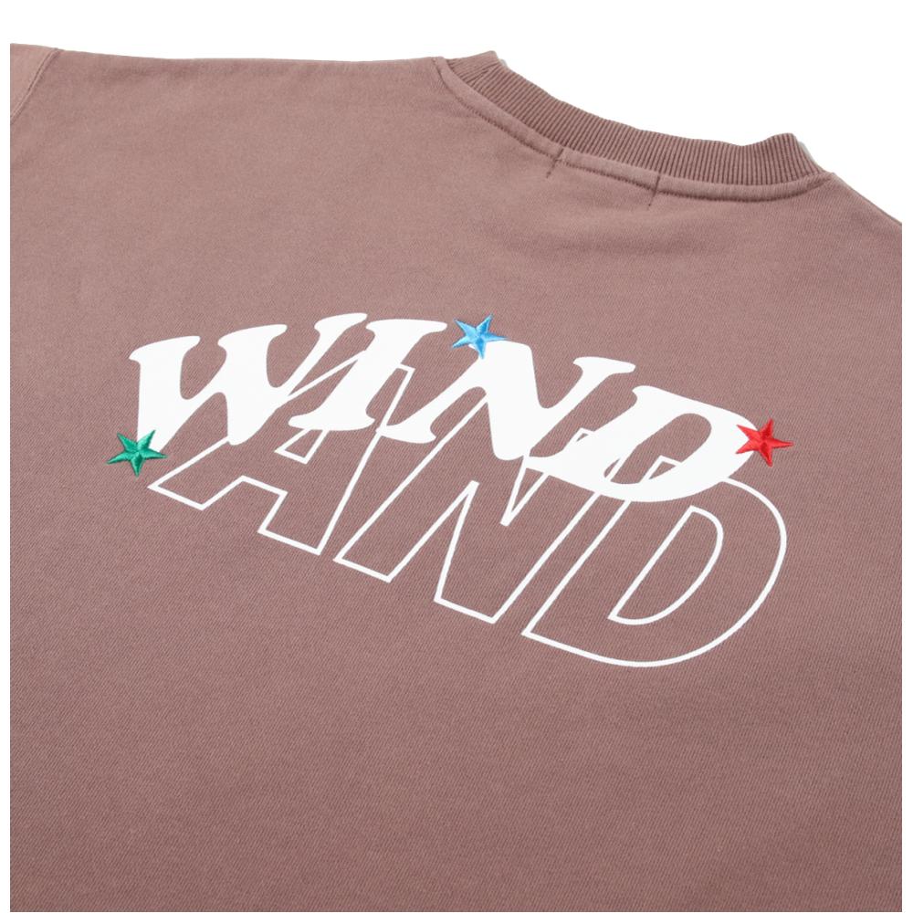 WIND AND SEA HUF × WDS  CREW SWEAT-BROWN
