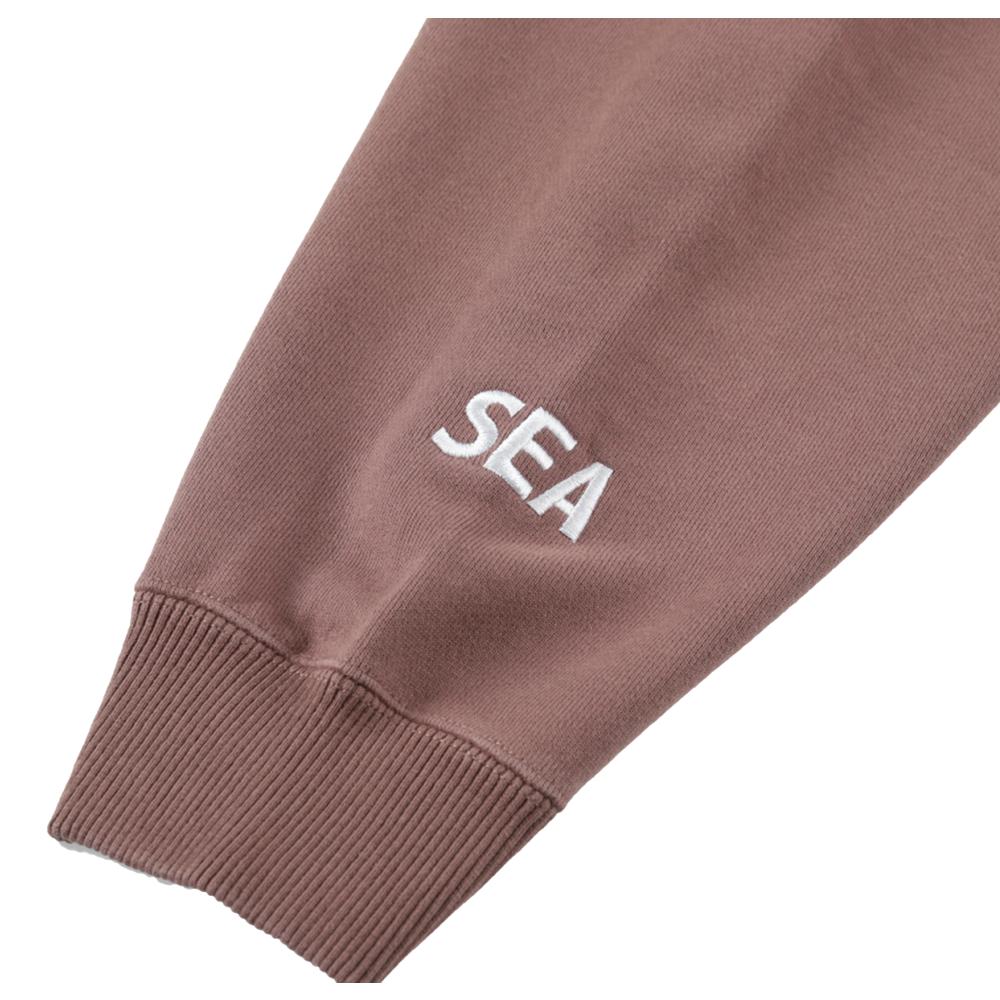 WIND AND SEA HUF × WDS  CREW SWEAT-BROWN
