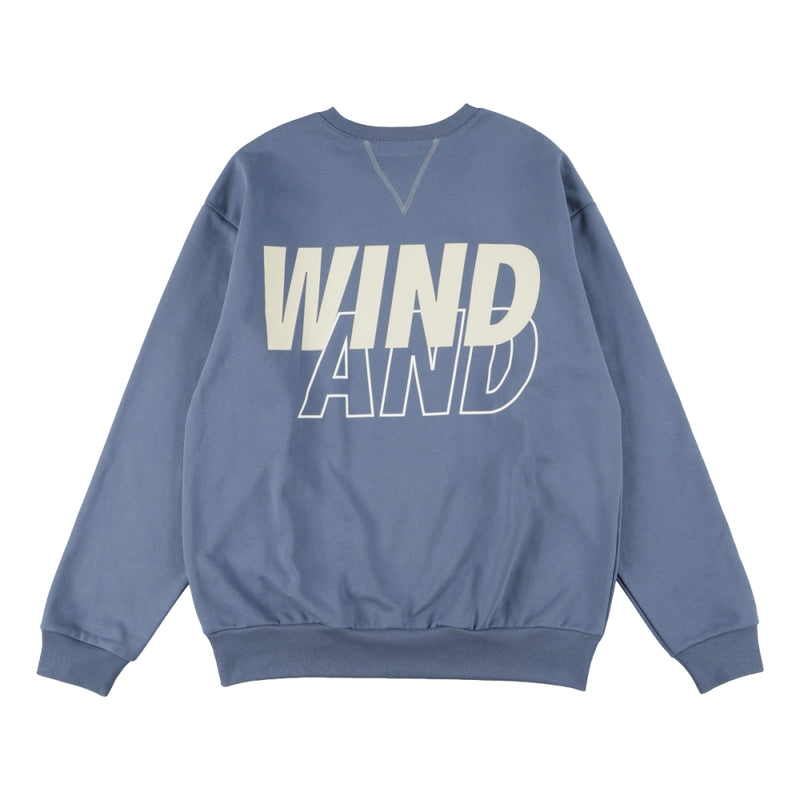 WIND AND SEA BIG SEA CREWNECK-B.BLUE CREAM - Popcorn Store 