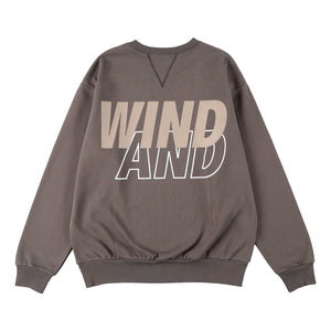 WIND AND SEA BIG SEA CREWNECK-OLIVE CINNAMON