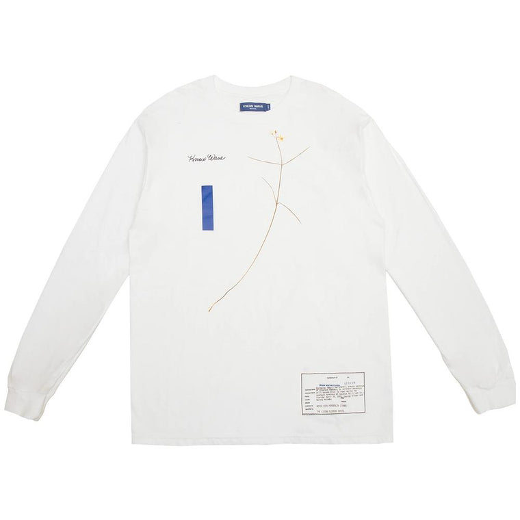 KNOW WAVE WILDER AND MCCOMBS L/S-WHITE