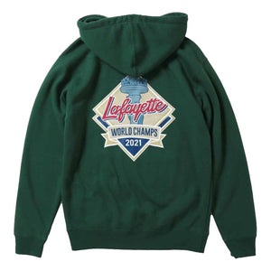 LAFAYETTE WORLD CHAMPS 2021 LF LOGO HOODED SWEATSHIRT-GREEN