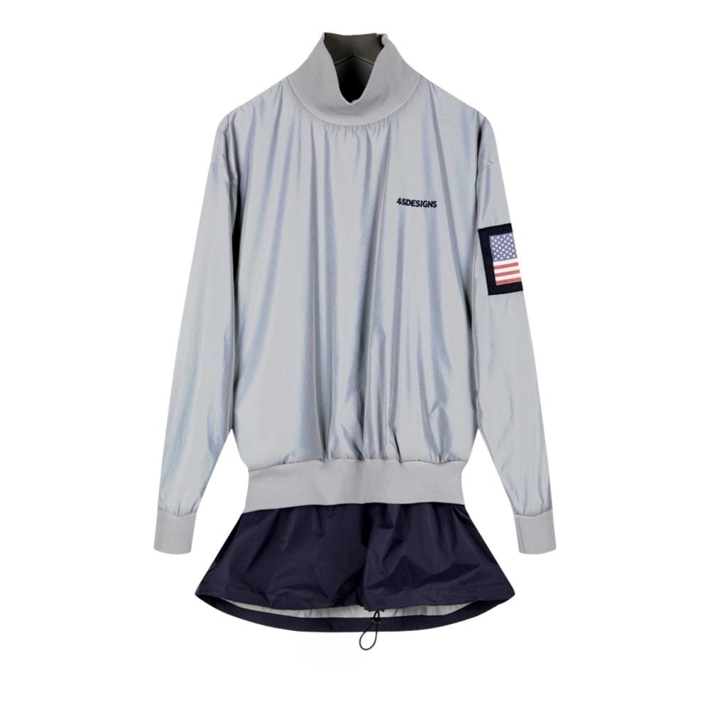 4SDESIGN WOVEN CREWNECK-GREY