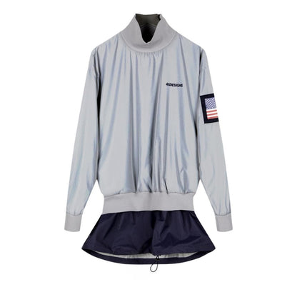 4SDESIGN WOVEN CREWNECK-GREY