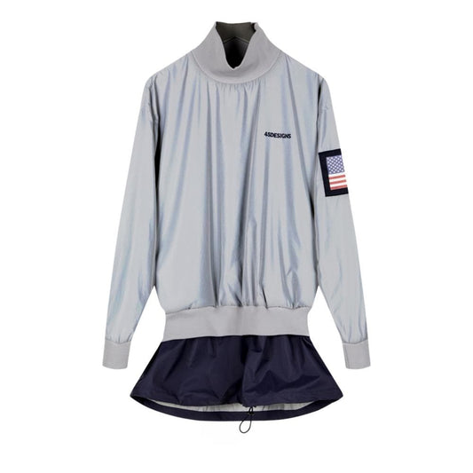 4SDESIGN WOVEN CREWNECK-GREY