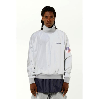 4SDESIGN WOVEN CREWNECK-GREY