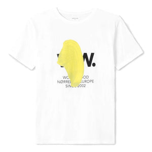 WOOD WOOD WWBLOB T-SHIRT -WHITE