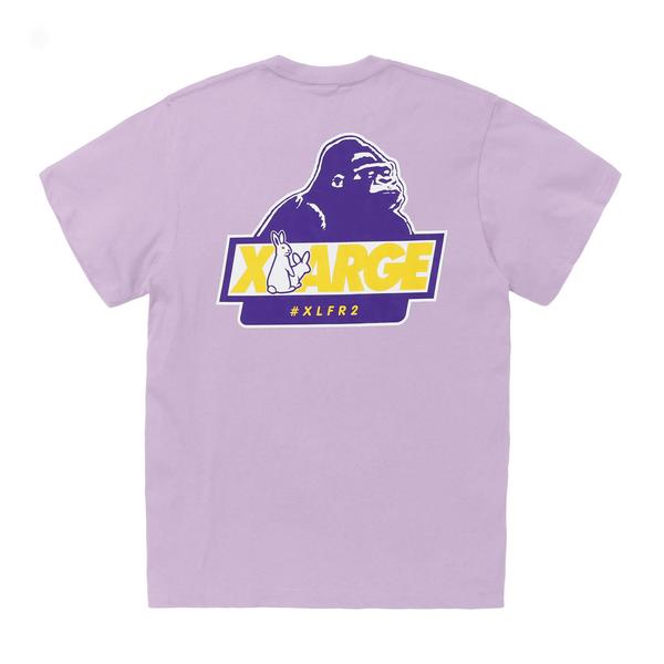 #FR2 XLARGE COLLABORATION WITH #FR2 ICON TEE-PURPLE