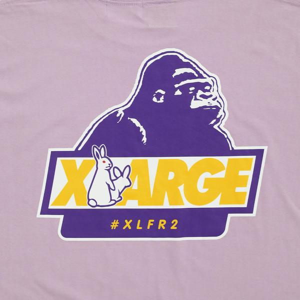 #FR2 XLARGE COLLABORATION WITH #FR2 ICON TEE-PURPLE