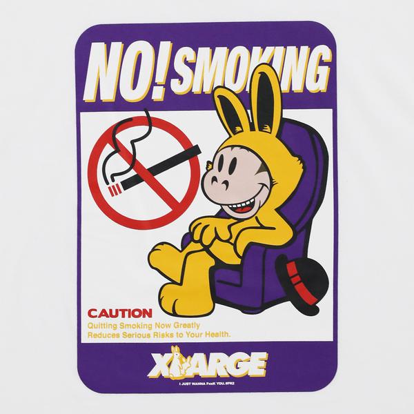 #FR2 XLARGE COLLABORATION WITH #FR2 NO SMOKING TEE-WHITE
