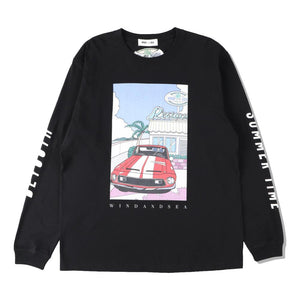 WIND AND SEA YOSHIFUKU HONOKA x WDS L/S TEE (CAR)-BLACK
