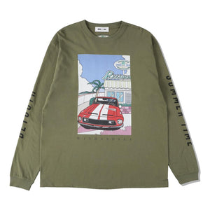 WIND AND SEA YOSHIFUKU HONOKA x WDS L/S TEE (CAR)-L/OLIVE