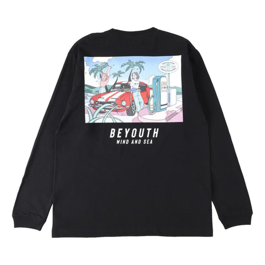 WIND AND SEA YOSHIFUKU HONOKA x WDS L/S TEE (GIRL)-BLACK