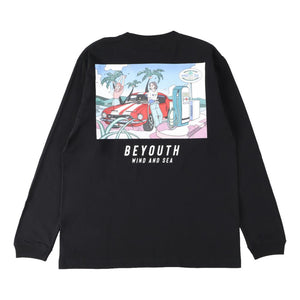 WIND AND SEA YOSHIFUKU HONOKA x WDS L/S TEE (GIRL)-BLACK