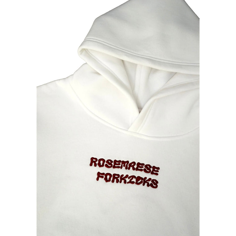 ROSEMAESE ROSEMAESE X FORKICKS ORIGINAL HOODIES-WHITE
